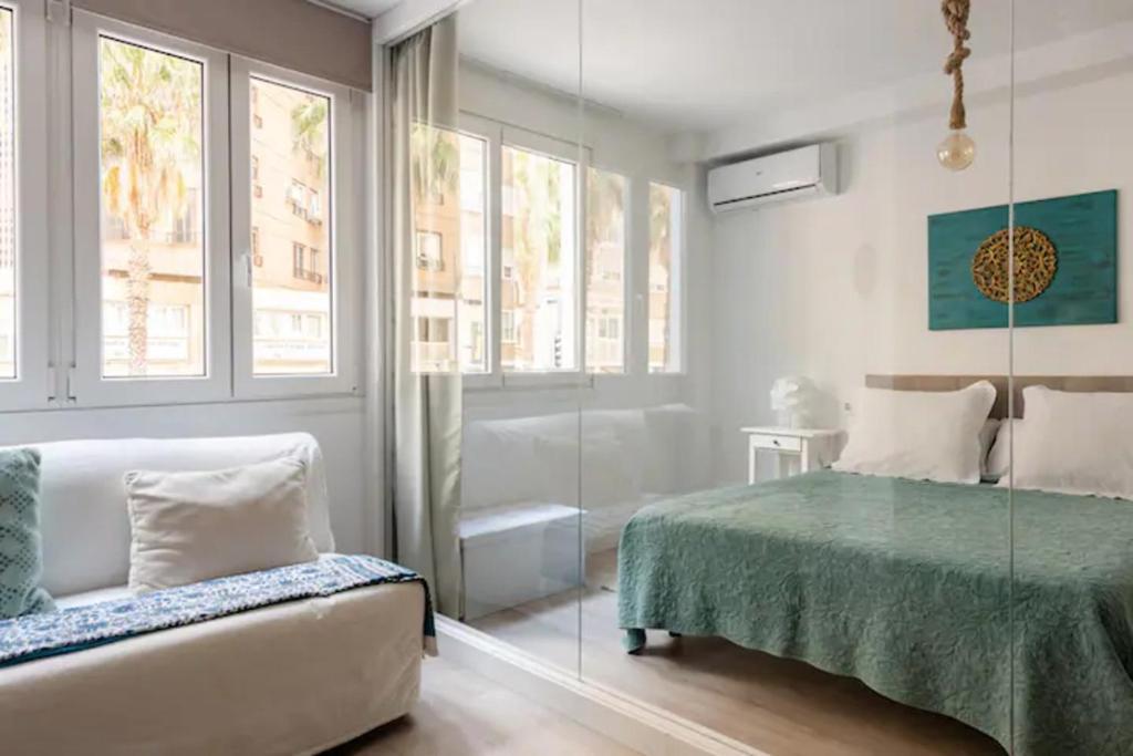 Nuevo Apartamento Lujo Playa Malagueta-Centro Málaga Kültér fotó